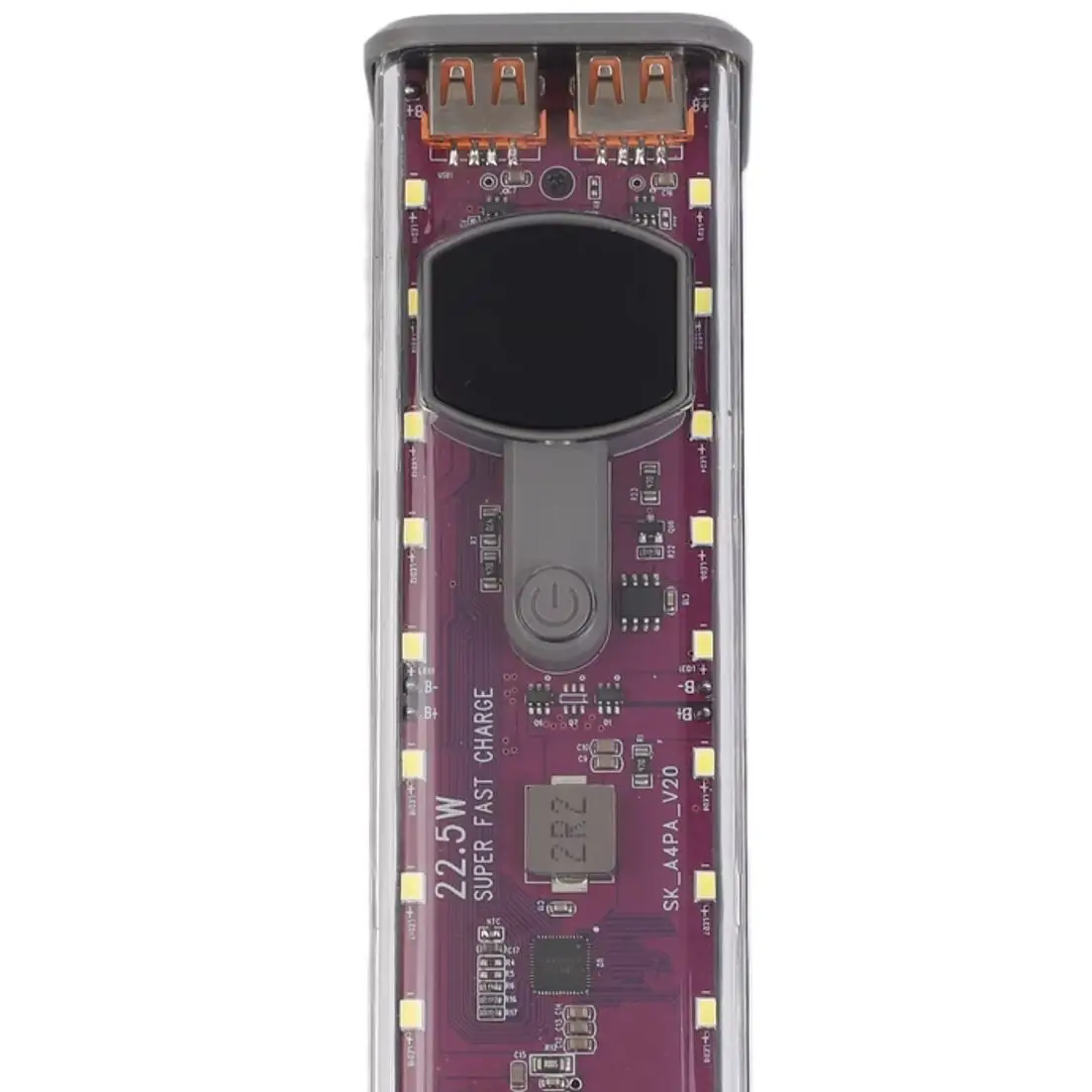 45-ワット-225-ワットクリアパワーバンクケースはんだフリーホルダー携帯電話アセンブリ用-diy-ポータブル充電ステーションツール機器