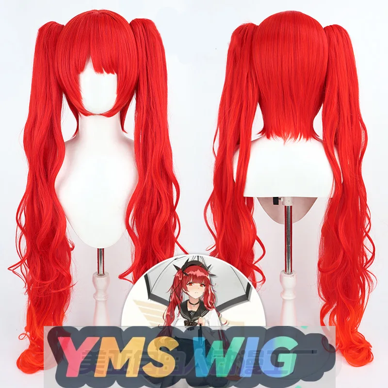 

【YMS WIG】Azur Lane Honolulu Косплей Парик Конский хвост Градиент