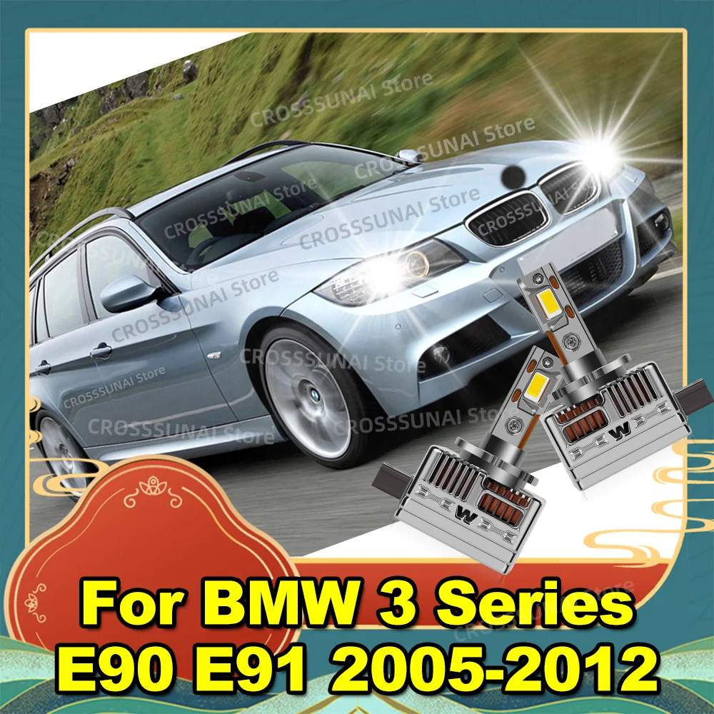 

LED Car Headlights Bulbs Turbo Lights HID Auto Lamp Plug&Play for BMW 3 Series E90 E91 2005 2006 2007 2008 2009 2010 2011 2012