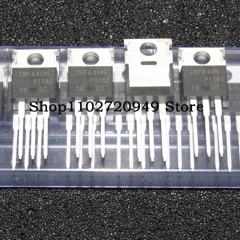 10-50-100PCS  IRF640NPBF IRF640N TO-220 N-channel 200V 18A Field-effect transistor 100%New Original