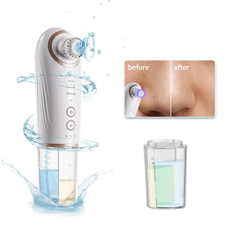 2025 Il più nuovo doppio raffreddamento-riscaldamento Aspirazione regolabile a 3 livelli Aspirapolvere per la rimozione dei punti neri Detergente per i pori Depilazione Dì addio