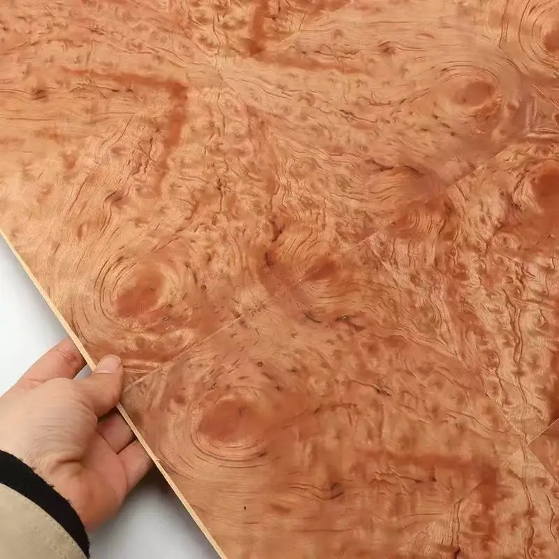Natural Burl Veneer for Luxury Furniture Decoration Walnut High Quality  Exotic Wood Grain size:58x250cm T0.25mm image 6