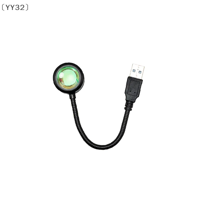 maveraYY32 Lampada de puesta de sol LED Luces nocturnas Proyector USB Decoración de fiesta de cumpleaños Luces de humor para dormitorio Sala de estar Fotografía de pared