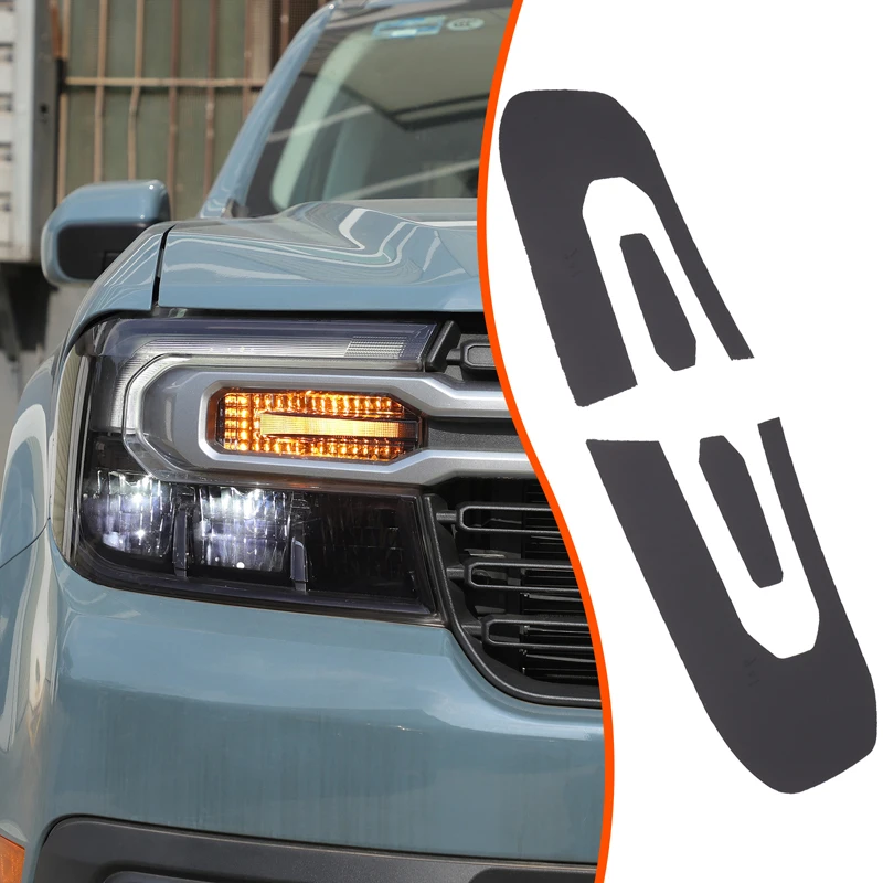 Transparent Headlight Protective Film Headlight Trim Film Front Light Stickers Car Accessory For Ford Maverick P758 C2 2022-2026
