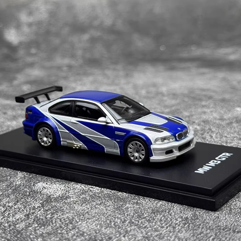 

AR BOX литой под давлением масштаб 1:64 M3 E46 GTR сплав имитация модели автомобиля для взрослых коллекция хобби украшение подарок украшение дисплея