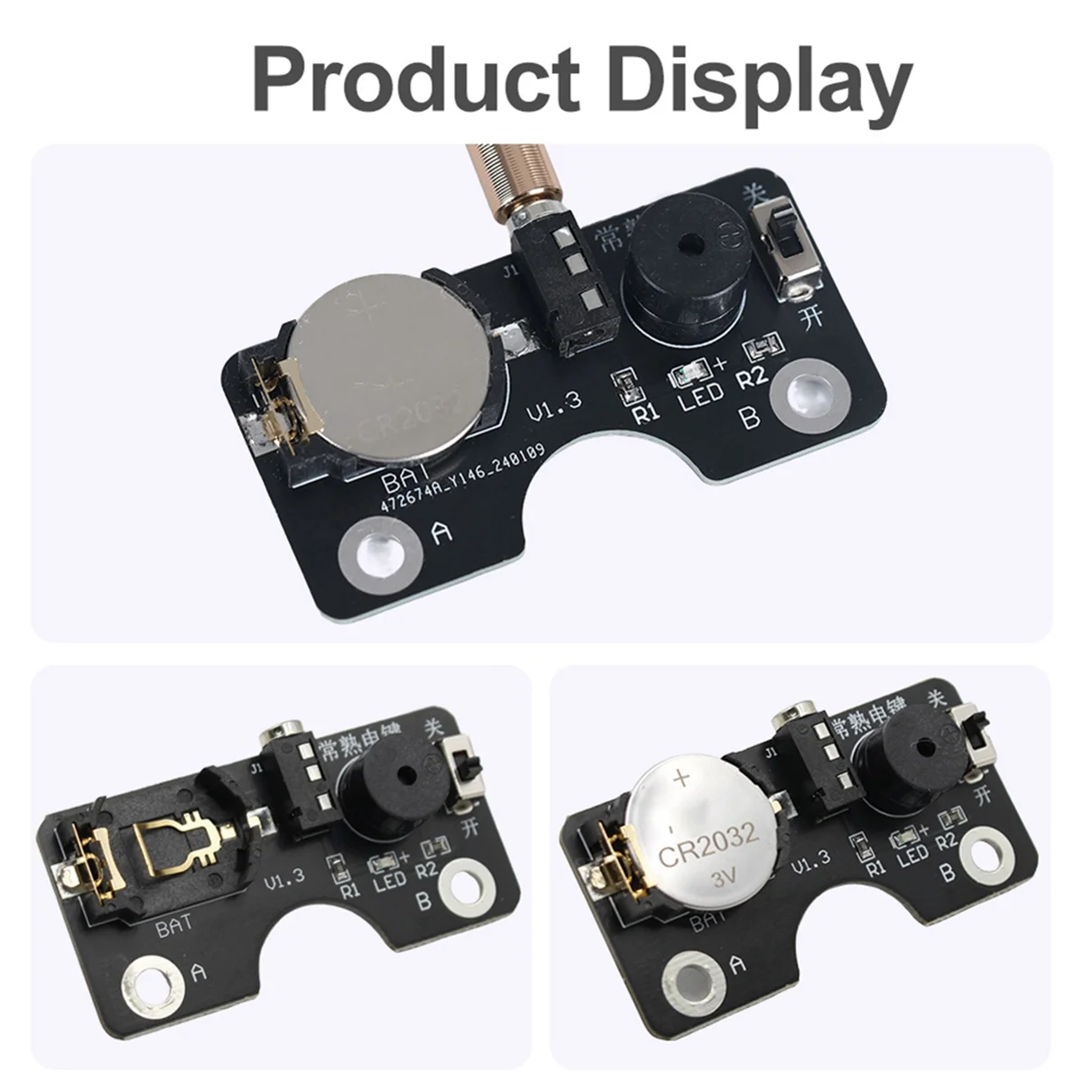 T35C 新型CWトレーナー ライト＆サウンド回路基板 Vバンドキーラーコネクタ付き CWトレーナー CWモールスキー練習用