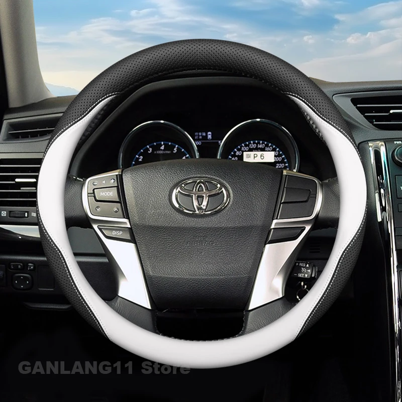 

Car Steering Wheel Cover For Toyota Tacoma Hilux 2025 2013-2024 Breathable Auto Steering Wheel Cover Toyota Tacoma Accessories