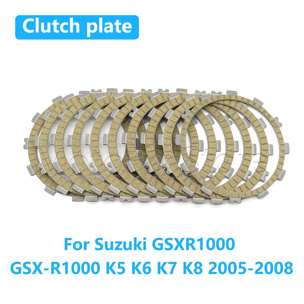 Motorcycle Accessories Clutch Plate Friction Disc Kits For SUZUKI GSXR 1000 GSXR1000 GSX-R1000 K5 K6 K7 K8 2005 2006 2007 2008