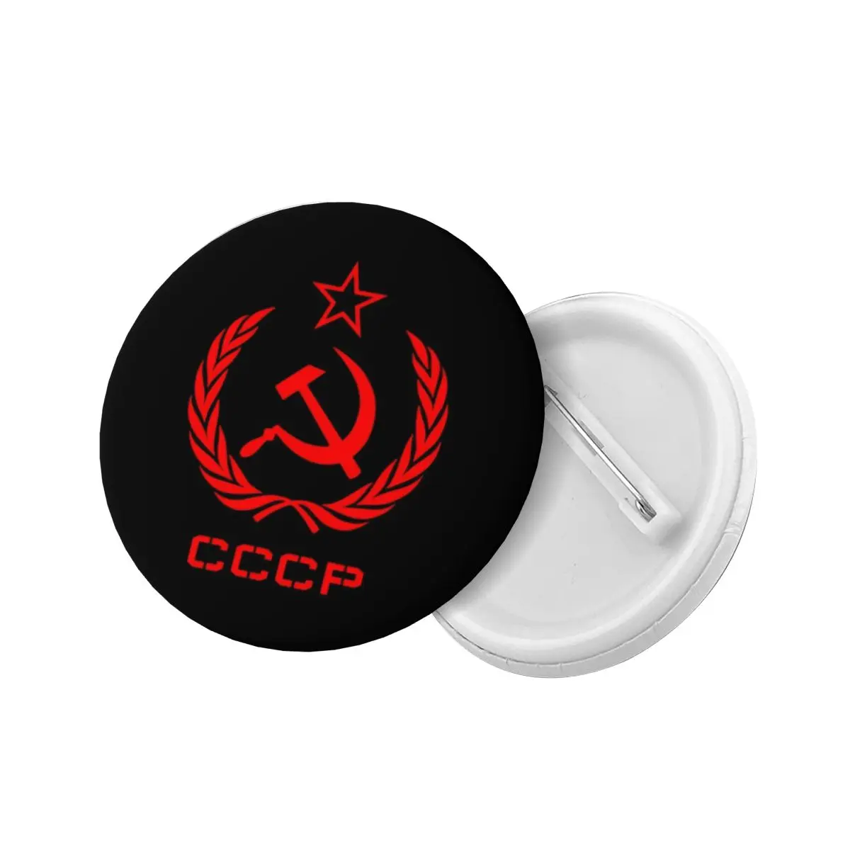 Russian USSR Soviet Union Hammer And Sickle CCCP Communist Pins Badges Bags Pinback Buttons Brooches Lovers Gift