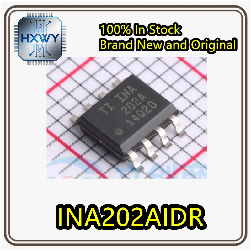 (1/5 piece) INA202AIDR INA202A SOIC-8 High-Side Current Sensing Amplifier Chip Brand New Original Stock
