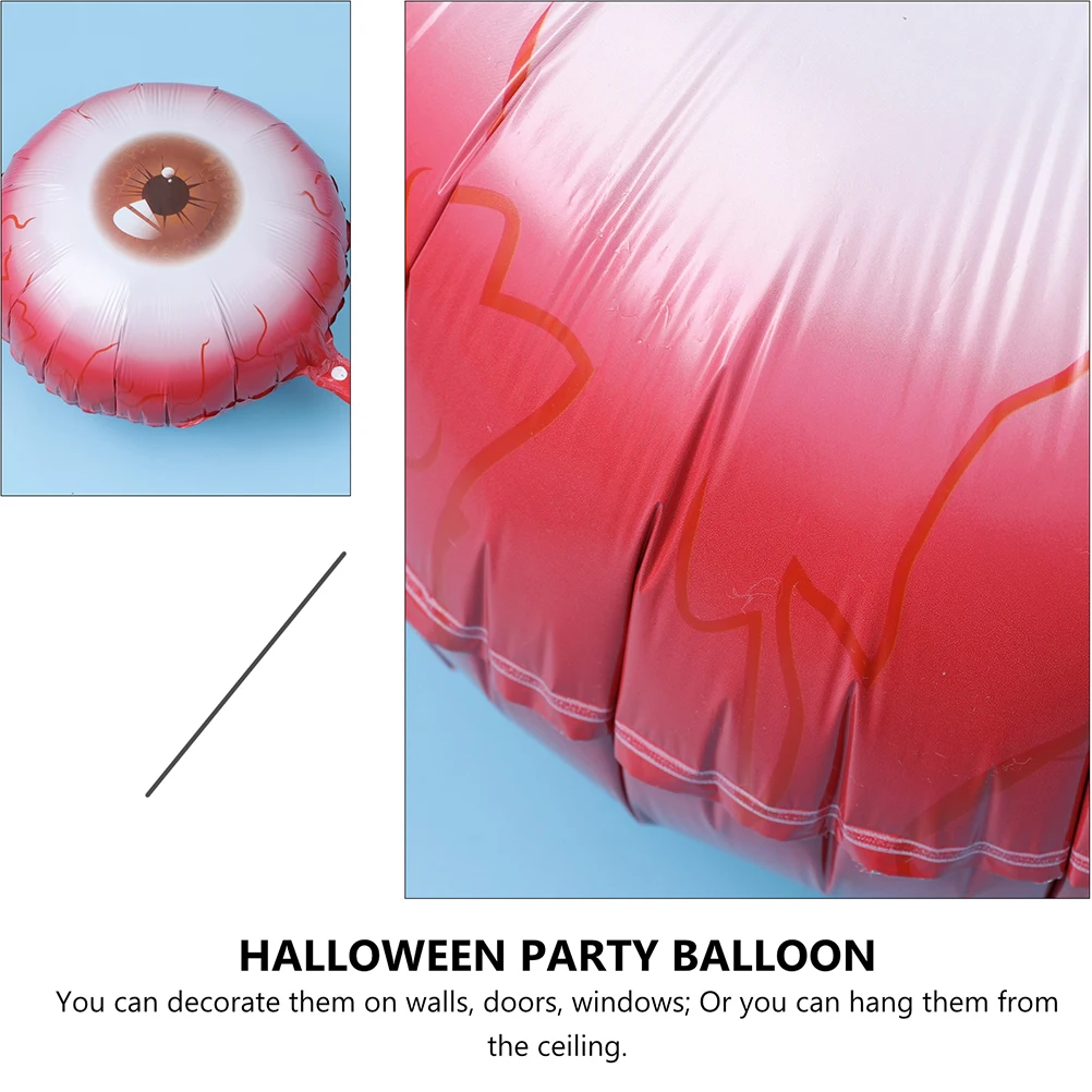 

Dark Eyeball Decor Halloween Eyeballs Scary Eyes Balloon Party Red Shape Balloons