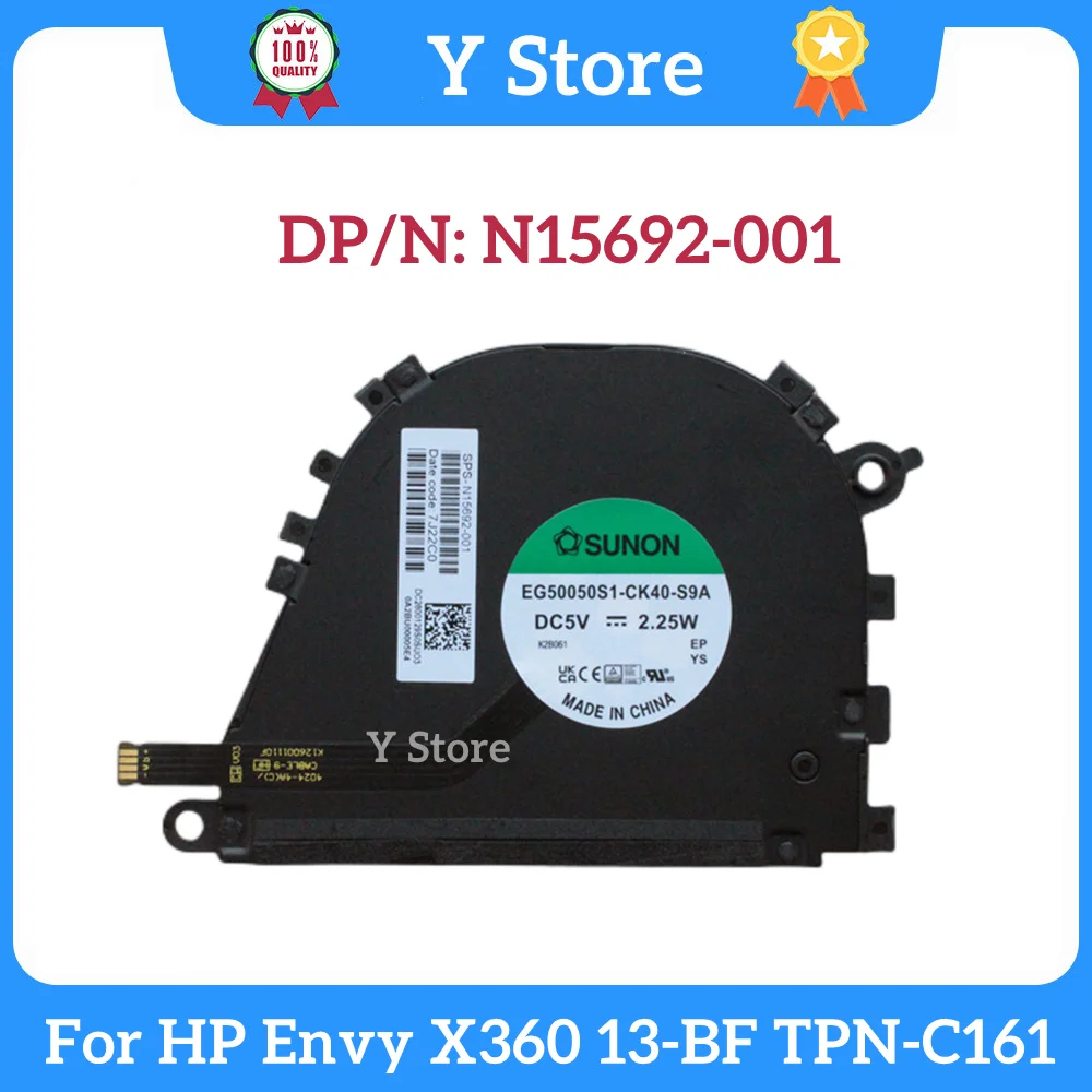 

Y Store New Original Laptop CPU Cooling Fan For HP Envy x360 13-BF 13-BF0011TU 13-BF0013DX 13-BF0003FN TPN-C161 N15692-001