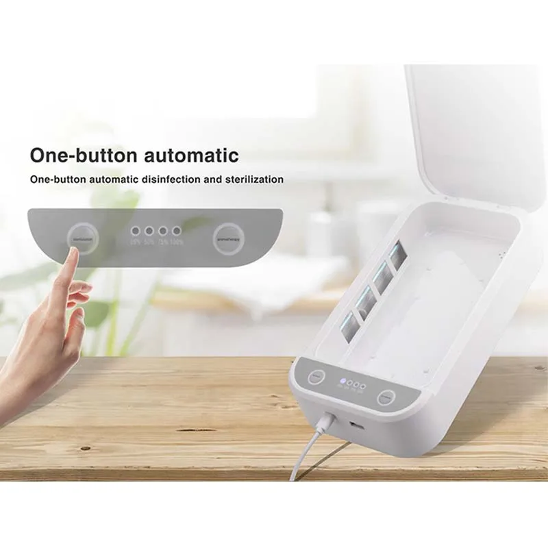 Mobile Phone Disinfector Convenient Multifunctional Ultraviolet Disinfection Box One Click Disinfection Strong Sterilization