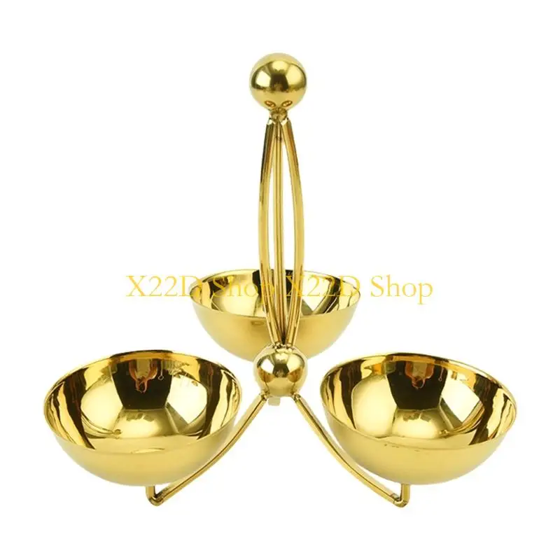 X22D Portable Stainless Steel Snacks Stand Produced for Hiking Dinners Entertaining