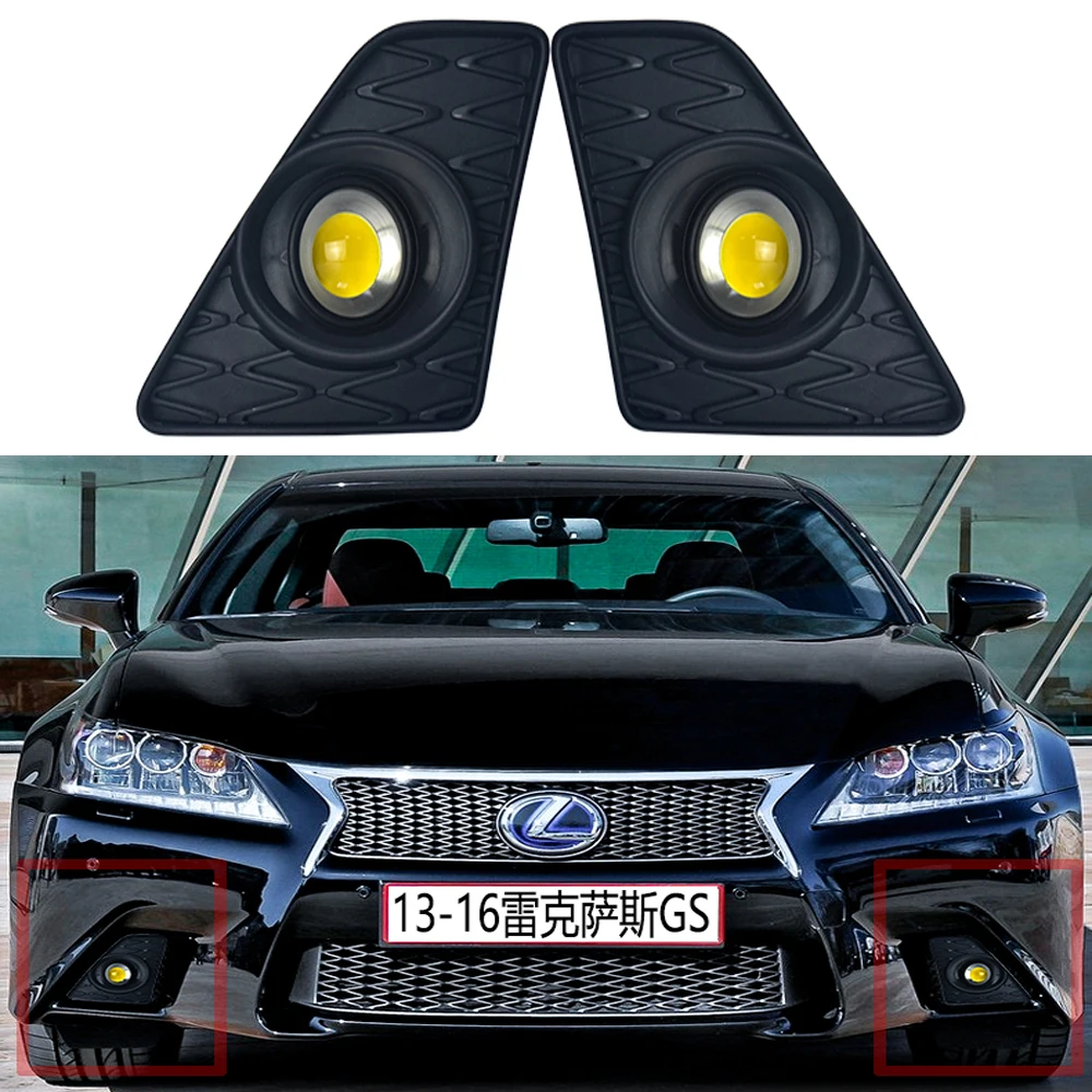 car accessories bumper headlight for Lexus GS350 fog light lamp LED 2013~2016y for Lexus GS450H daytime head lamp