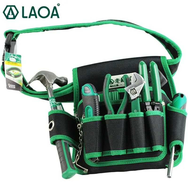 LAOA Tool Waist Bag Multifunctional Electrical Tool Bag Professional Repair Waist Bags Tool Storage