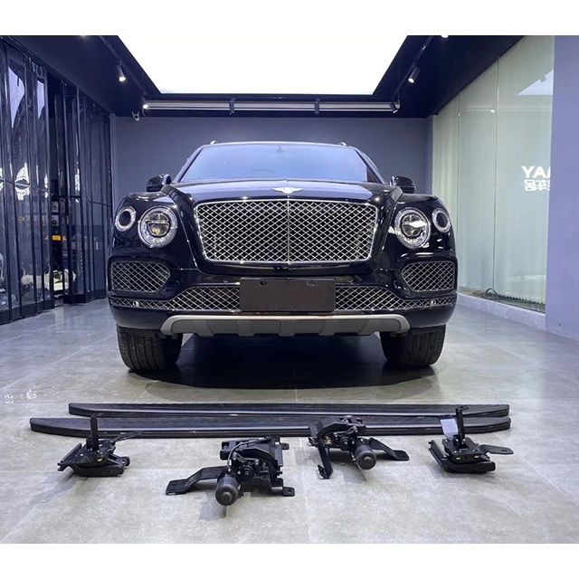 

Подходит для применимо к интеллектуальной электрической педали Bentleyy Bentayga из углеродного волокна, противоскользящей автоматической телескопической педали