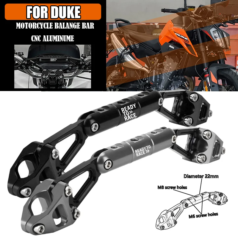 

Motorcycle Crossbar Handlebar Bracket Phone Stand GPS Holder For READY TO RACE Duke390 DUKE 125 200 250 790ADV 2018-2024 2025