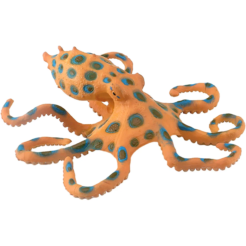 Marine Animal Model Octopus Figurine Sculpture Artificial Simulation Desktop Decoration Plastic