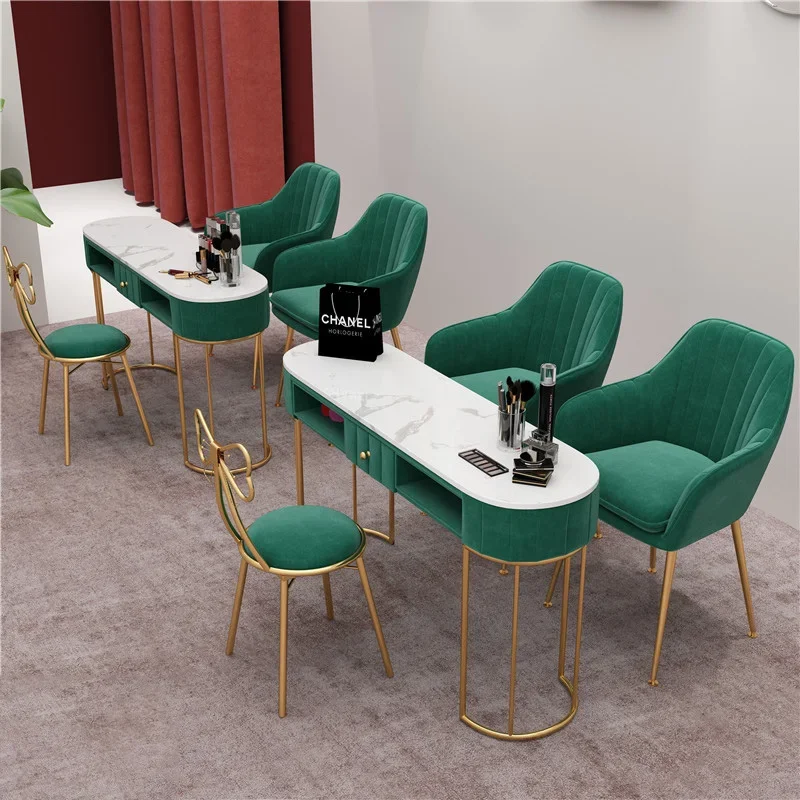 

Cleaning High Quality Nail Desk Makeup Minimalist Nordic Modern Manicure Table Organizer Reception Nageltisch Salon Furniture
