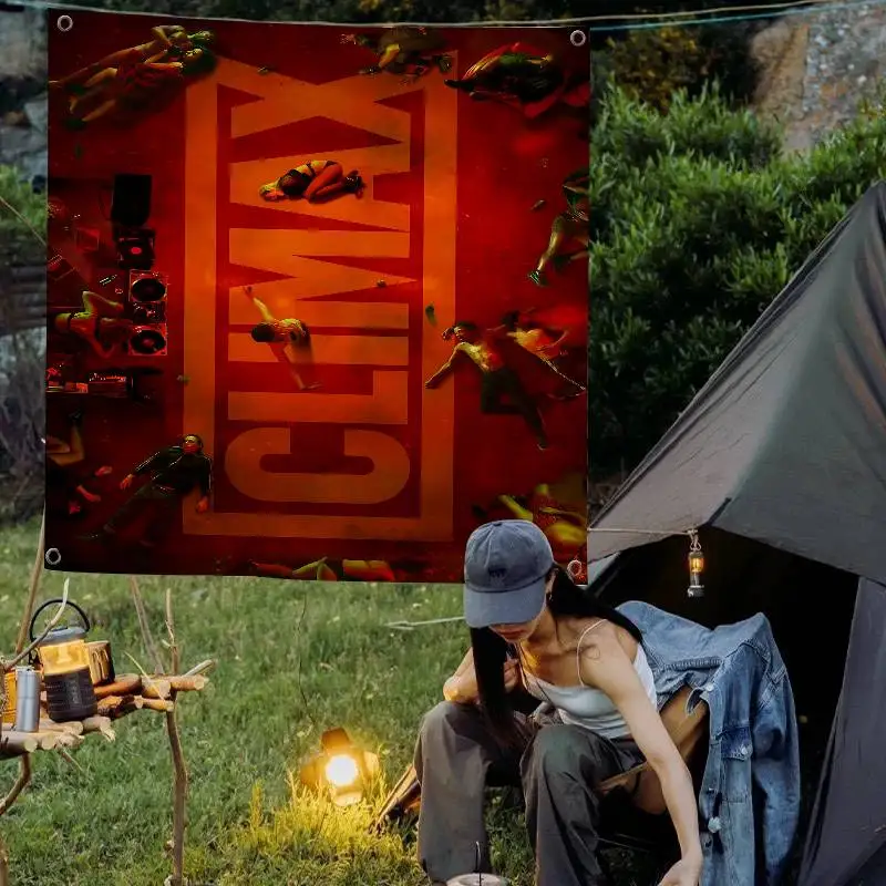 Climax Movie Colorful Flag Wall Hanging Bohemian Wall Banner Mandala Indoor Art Decor