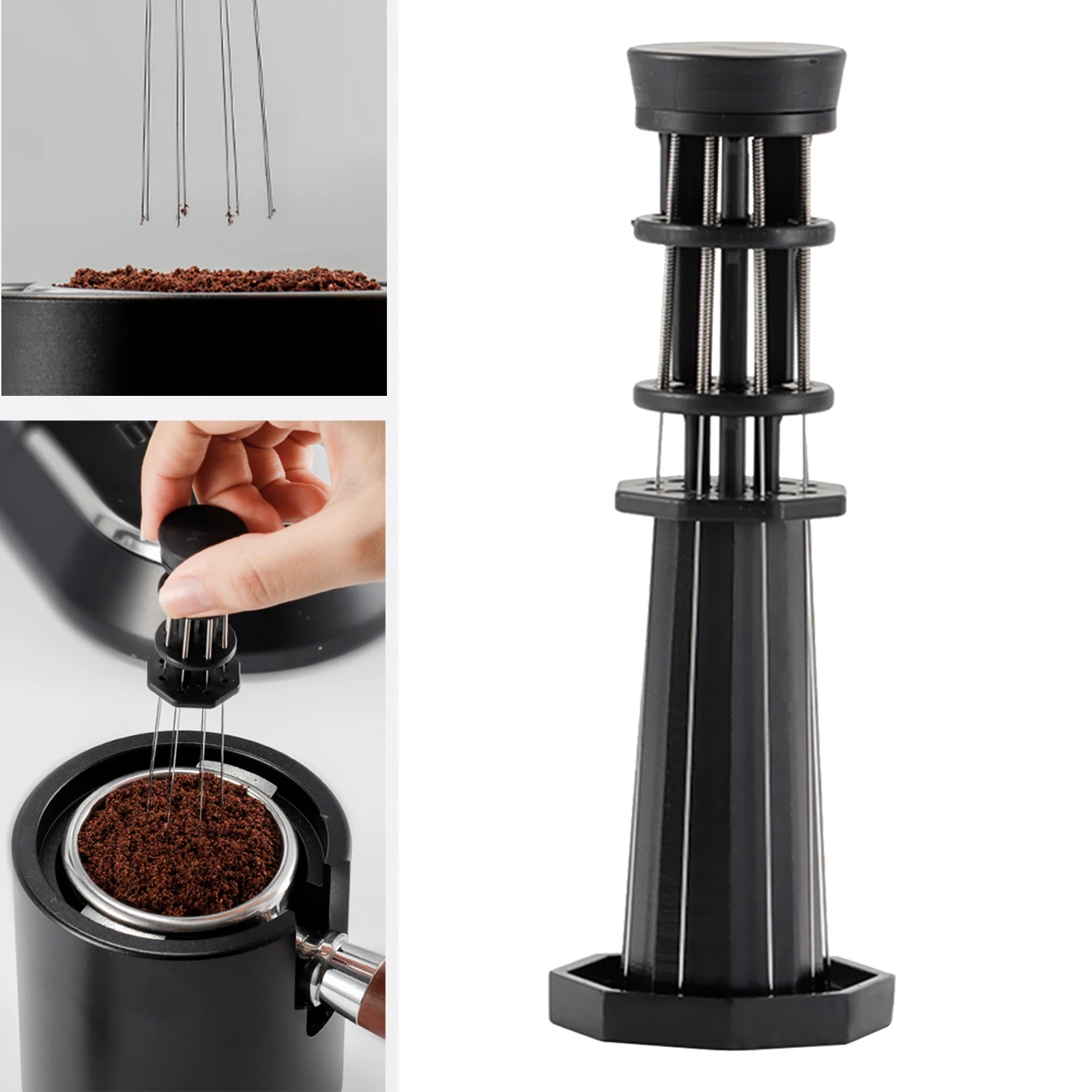 Verstelbare Koffie Roeren Tool 8 Naalden Espresso Distributie Tool Koffie Naald Distributeur Voor Koffie Winkels Levert Bars