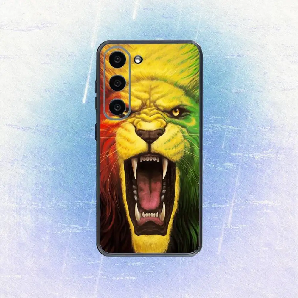 R-Rasta Lion  Phone Case For Samsung Galaxy A73,A72,A71,A70,A53,A52,A51,Others Soft Black Cover