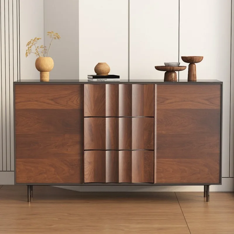 Chinese solid wood dining side cabinet, medieval entry porch cabinet, bucket cabinet, retro ornament decorative locker