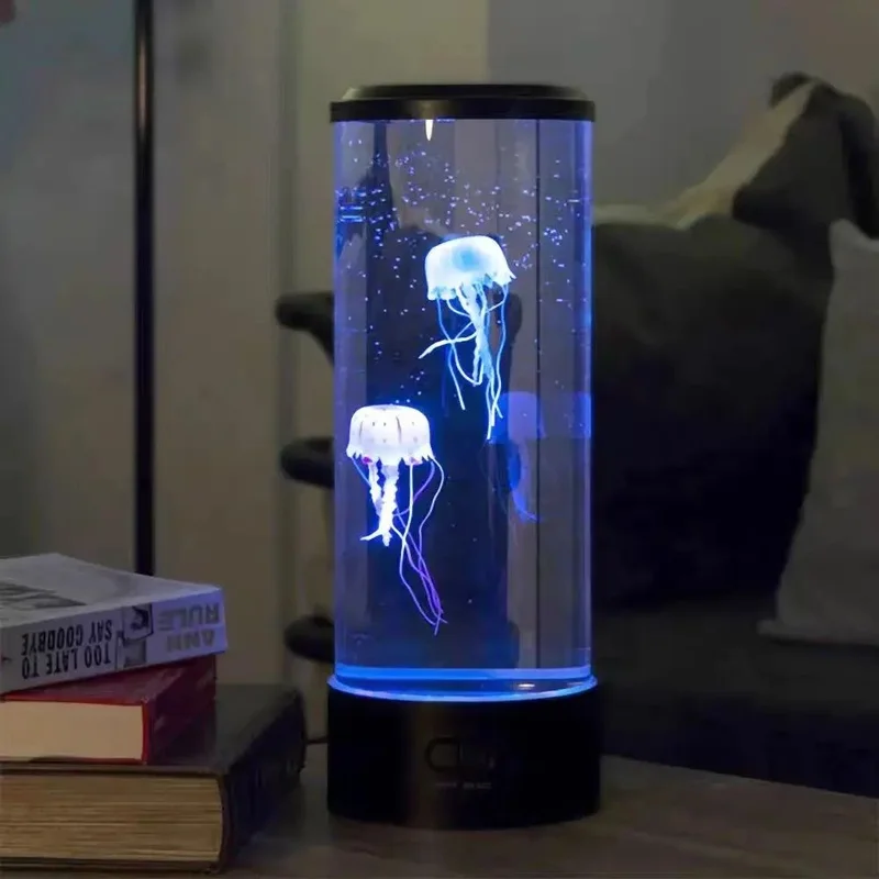 custom.NewStar Modern Jellyfish Lamp 17 Color Changing Aquarium Night Light Mood Lighting
