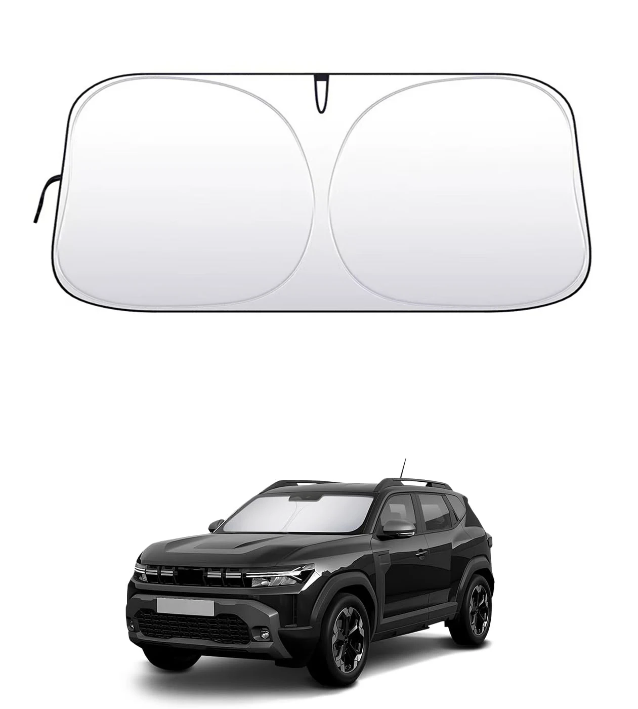 Parasol para parabrisas delantero de coche, bloques de parabrisas para Dacia DUSTER 2016- 2024 2025, protección solar para parabrisas delantero UV
