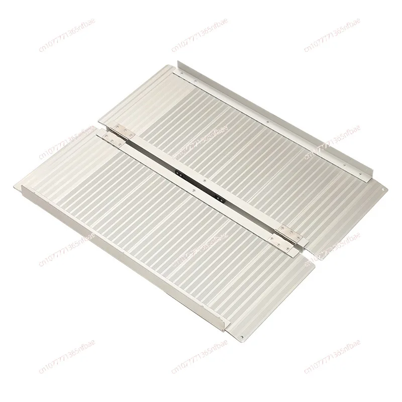 Aluminum Wheelchair Ramp Portable Wheelchair Slope Board Anti-slip Climbing Ramp for Home Stairs