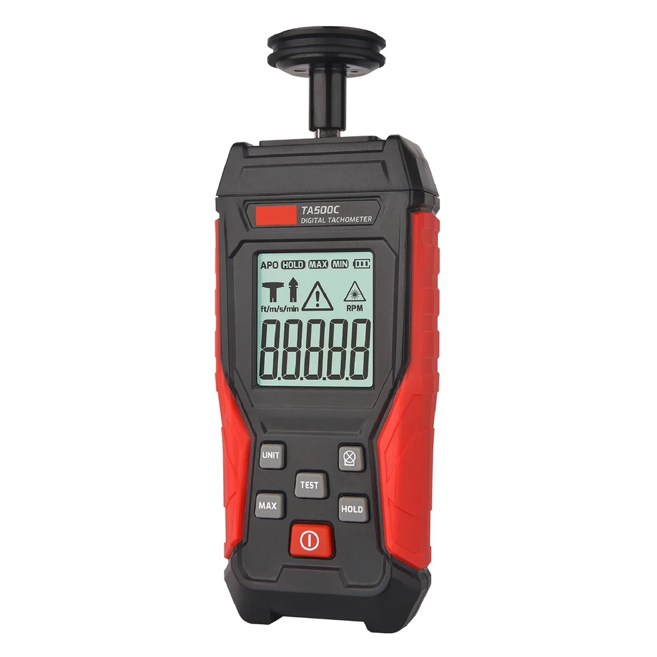 2026 hot Non Contact Tachometer Rpm Meter Handheld Laser Contact Motor Engine Dual Mode Portable Adjustable Digital Laser Tachom