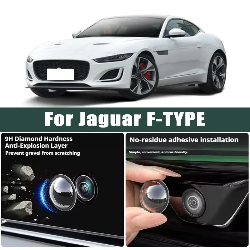 

Car Camera Lens Protector 2PCS Rear View Backup Camera Cover 360° Camera Protection Anti Scratch Waterproof For Jaguar F-TYPE