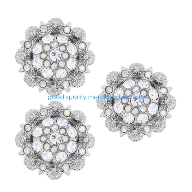 

Y5JD 3PCS Fashionable Rhinestones Belt Ornaments For Those Who Appreciate Detailed Craftsmanship