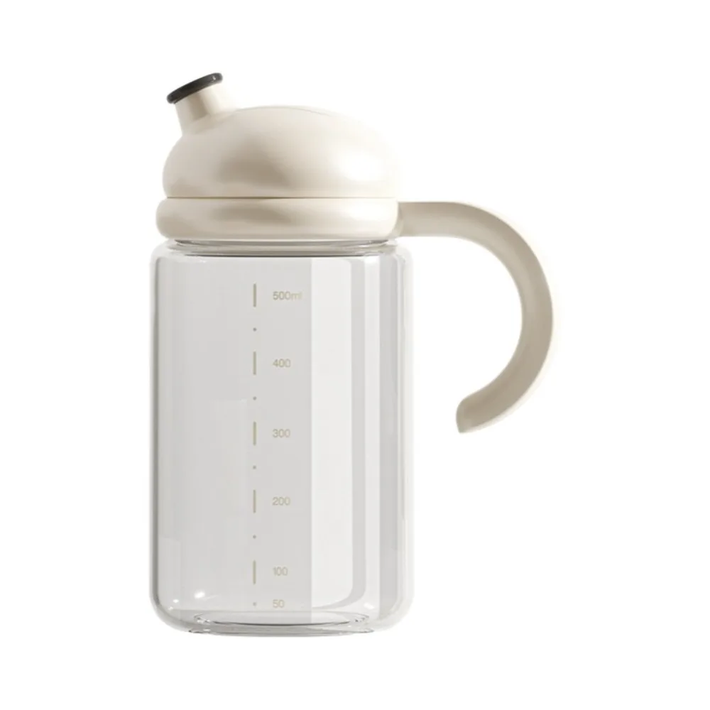 

Automatic Opening Closing Glass Oil Bottle Heat-resistant Leak Proof Olive Oil Dispenser Large Capacity Easy Pour Condiment Jar