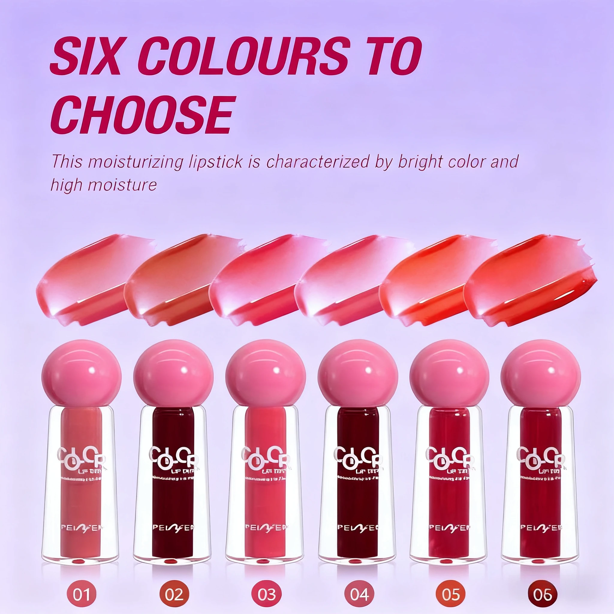 Lip gloss moisturizes and lasts for a long time, waterproof and moisturizing, non stick cup, not easy to fade, lip gloss makeup