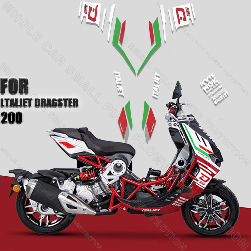 For Italjet Dragster 200 2021 2022 3M Motorcycle Decals Decoration full car sticker