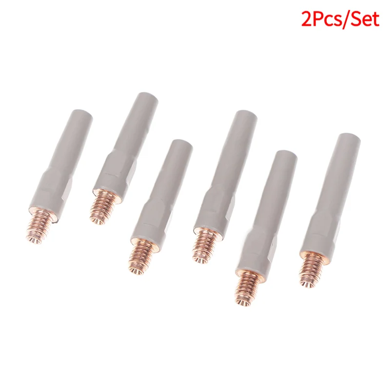 2Pcs/Set 15AK Welding Contact Tips New Coating Protect 25mm M6 Gas Nozzle Tip 0.8mm-1.2mm MIG Welding Torche Welding Tool Parts.