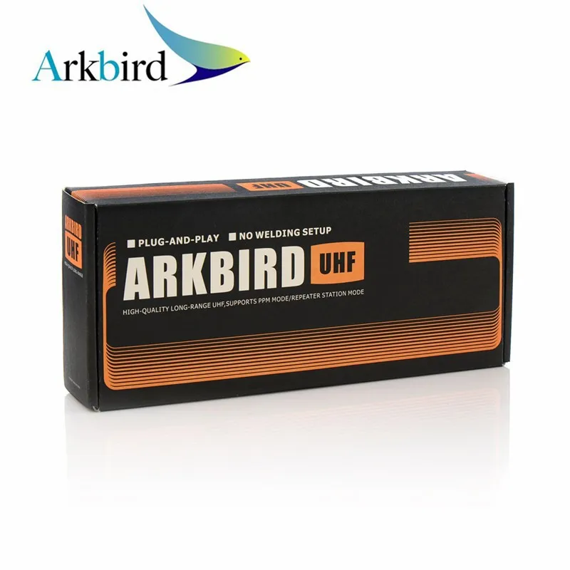 Arkbird-Émetteur-récepteur à système longue portée, 433MHz, 10 canaux, 1.4W, 5W, 60km, FPV, UHF, FHSS, PPM, PWM, RSSI Tuner, Mode répéteur