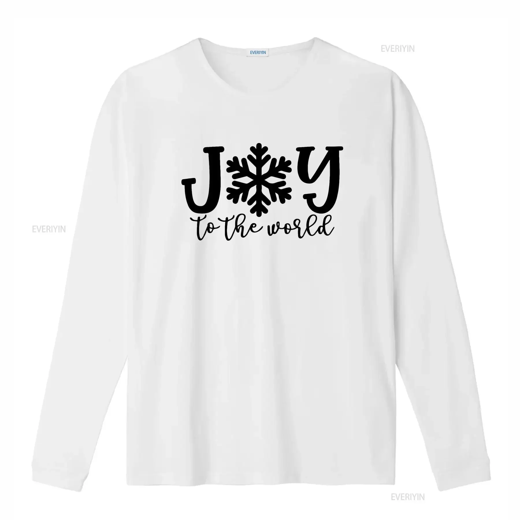 Joy To The World Christmas T Shirt Festive Winter Design with Snowflake Perfect Religious for Santa Claus Lovers vintage