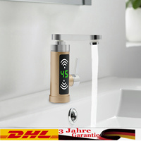 3000W Electric Tap 360° Rotatable Instantaneous Water Heater Tap Instant Kitchen Tap with LED Temperature Display for Kitchens