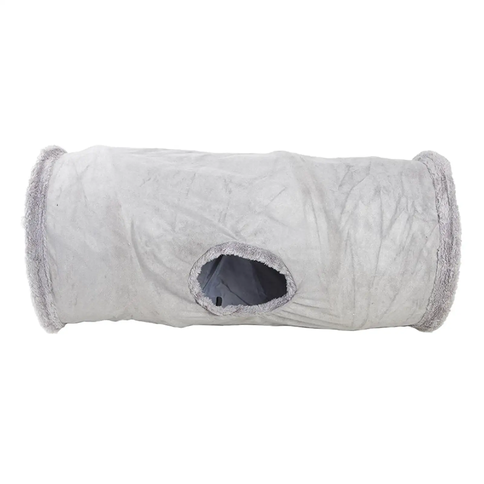 Pet Kitten Activity Play Suede Tunnel cat and dog Collapsible Tube Toy Training Tool