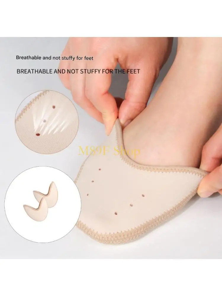 M89F Highly Elasticity Toe Cap For Ballet Pointes Shoe Socks Pad Breathable Design Reduces Break In Time For Beginners