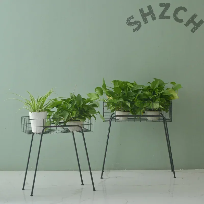 Modern Metal Plant Stand for Flowers, Succulents & Small Pots – Sturdy Indoor/Outdoor Shelf for Balcony, Living Room or Desk