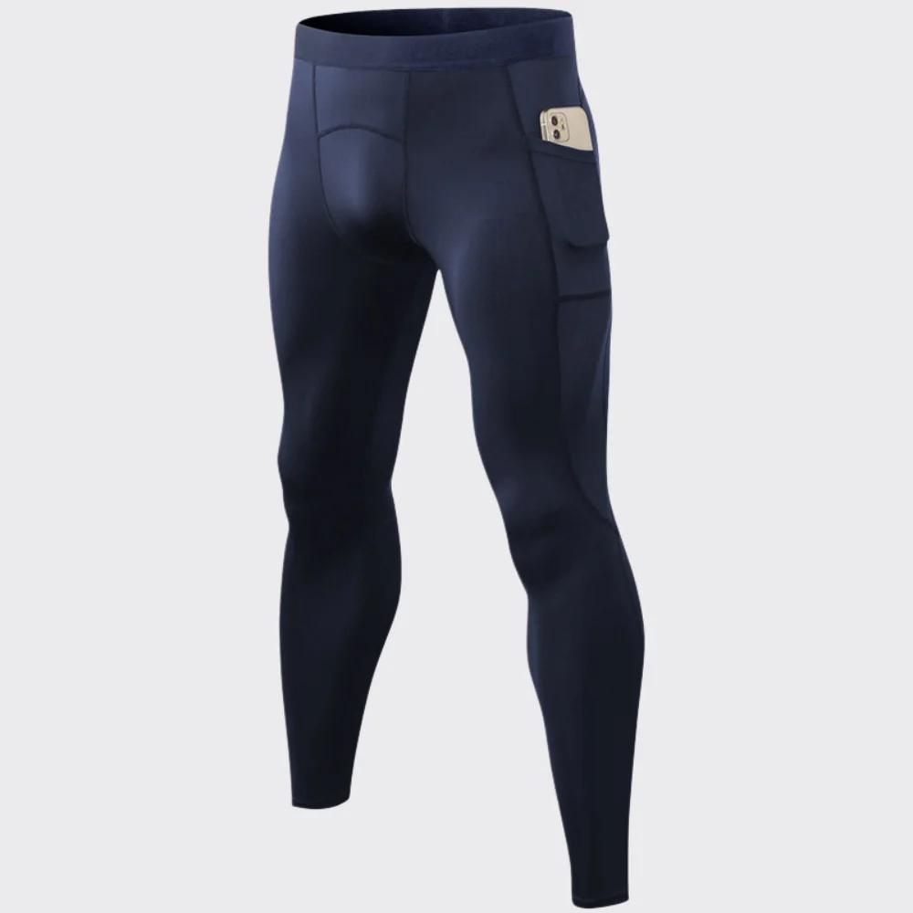 New Men's Compression Leggings Male Running Training Sports Tights Gym Fitness Jogging Pants Quick Dry Fit Gym Workout Trousers