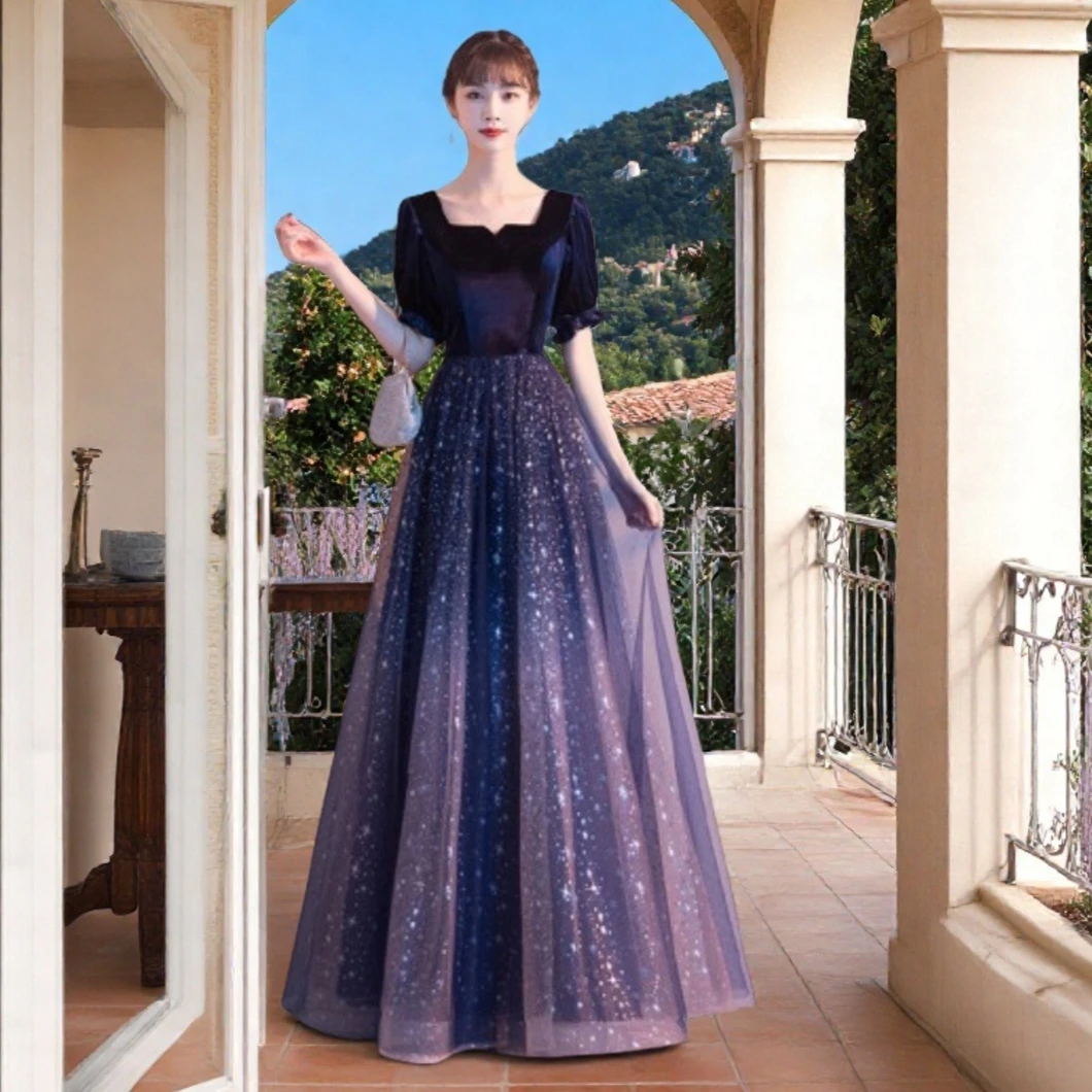 

Bridesmaid Clothes Satin Spring Sister Group Host Girlfriends Youth Evening Skirt Women Slim Fit Design Платье Женское Кружевное