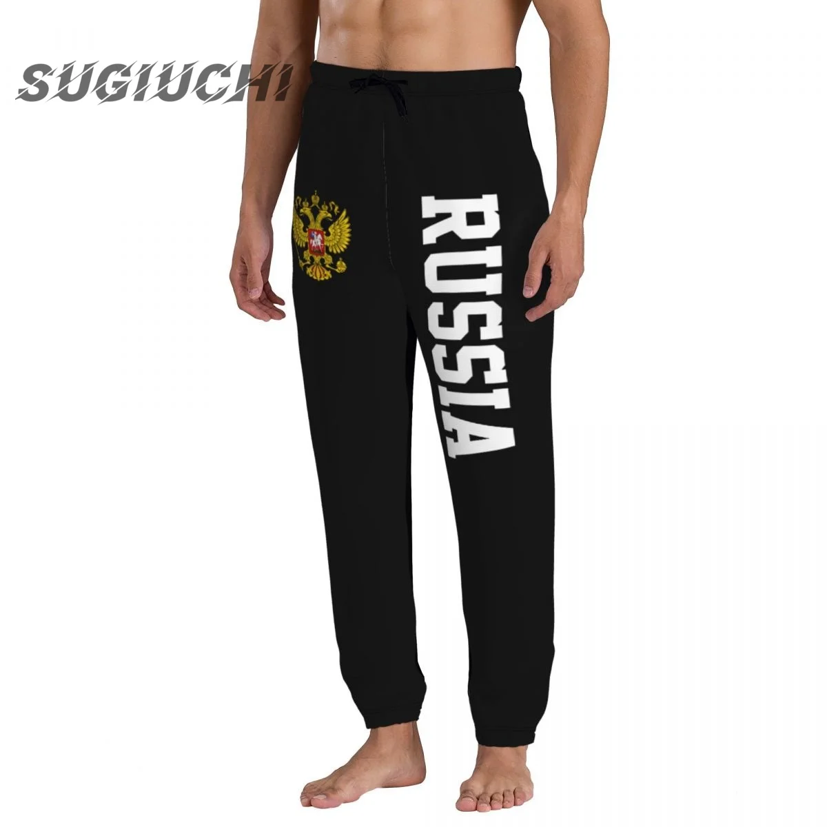 روسيا علم الدولة الرجال sweatpants الرجال السراويل ركض بذلة المسار عرق اللياقة البدنية الصوف التكتيكية عادية