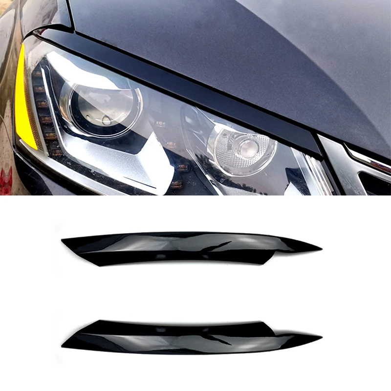 Für Volkswagen Passat B7 2010-2014 Scheinwerfer-Augenbrauen-Verkleidung Lampenabdeckung Aufkleber Auto-Zubehör