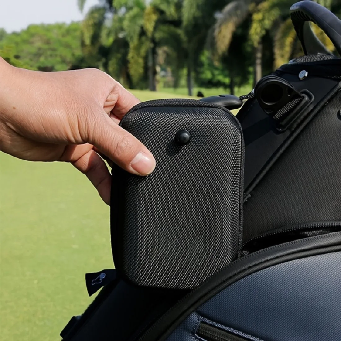 Golf Rangefinder Hard Shell Case, Hard Golf Rangefinder Case Universal Range Finder Carry Bag for Most Rangefinders (Black)