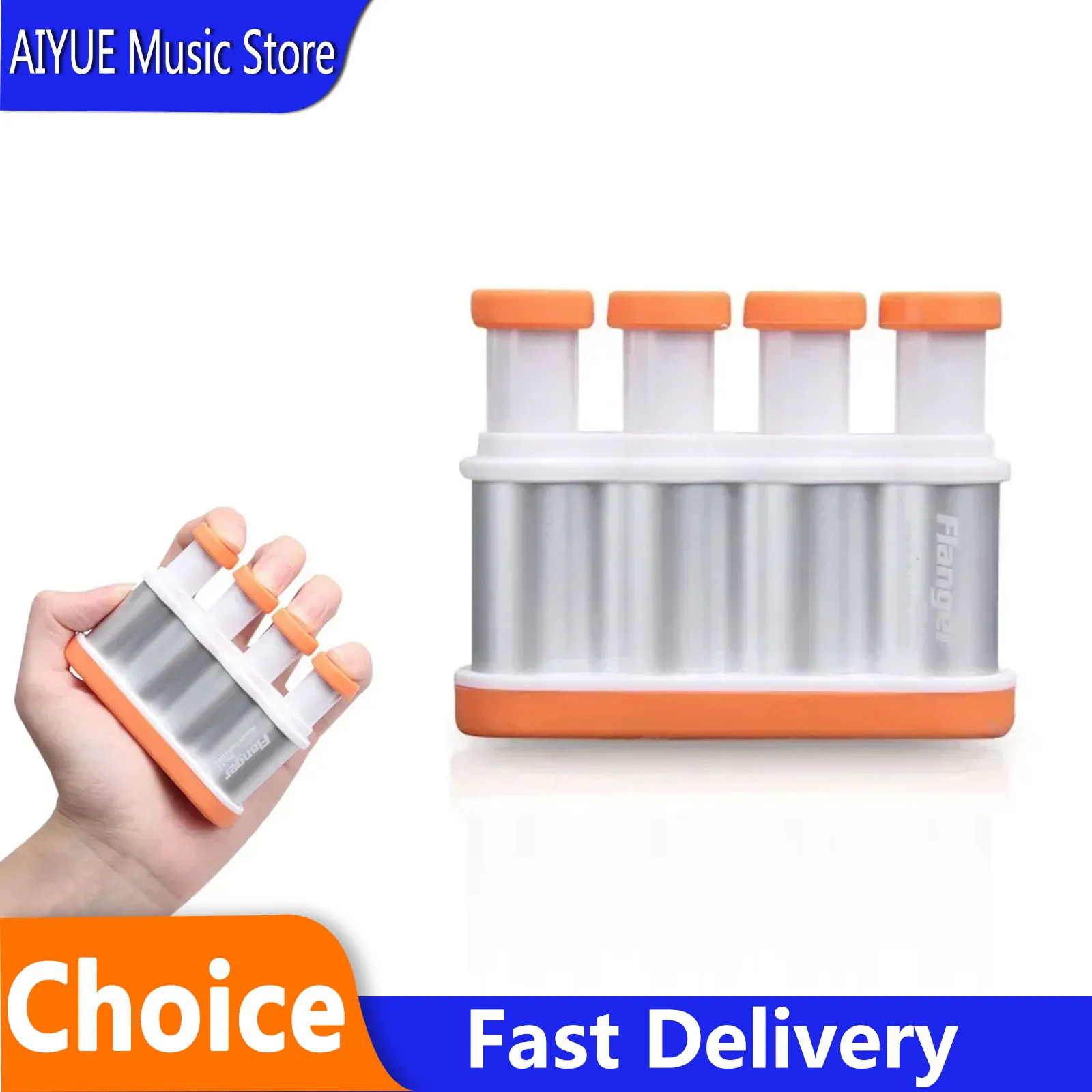 

Flanger FA-12 Finger Exerciser Aluminium Alloy Finger Tension Trainer Grip Exerciser for Guitar Volin Bass Ukulele Piano Parts
